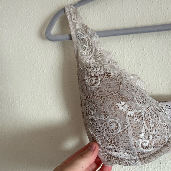 Thirdlove 24/7 All Day Pink Nude Lace Plunge Uplift Bra 32 D - Picture 3 of 5